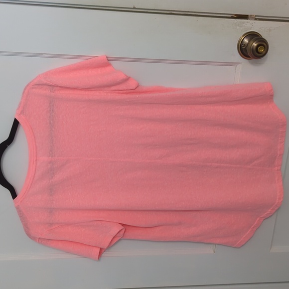 Tek Gear Drytek Size L Light Pink Polyester and Rayon T Shirt - Picture 3 of 3